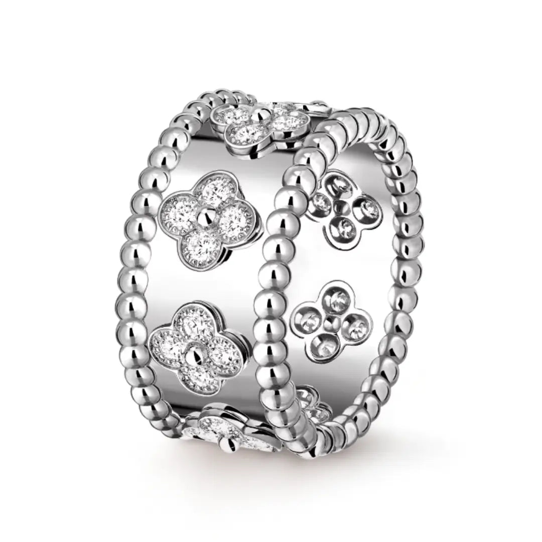 Abby Diamond Silver Ring