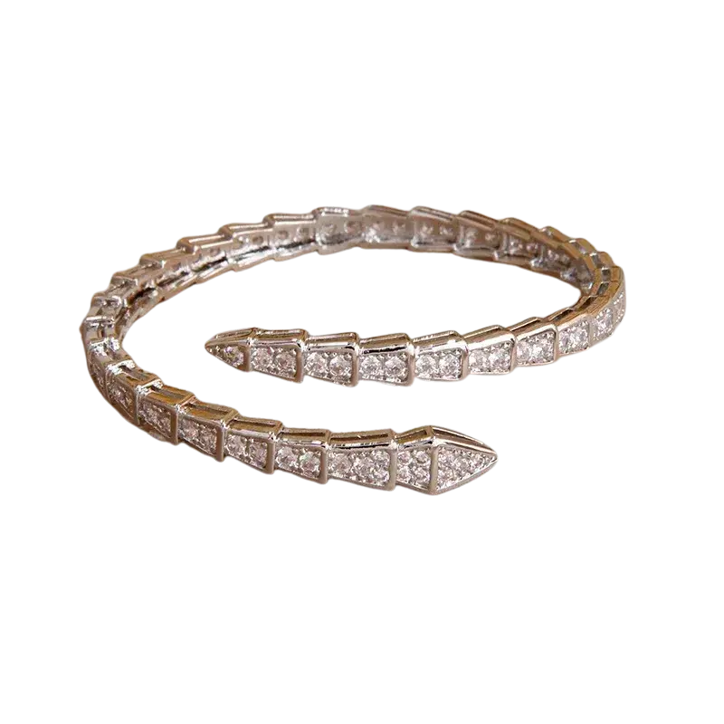 Deluxe Silver Snake Bracelet