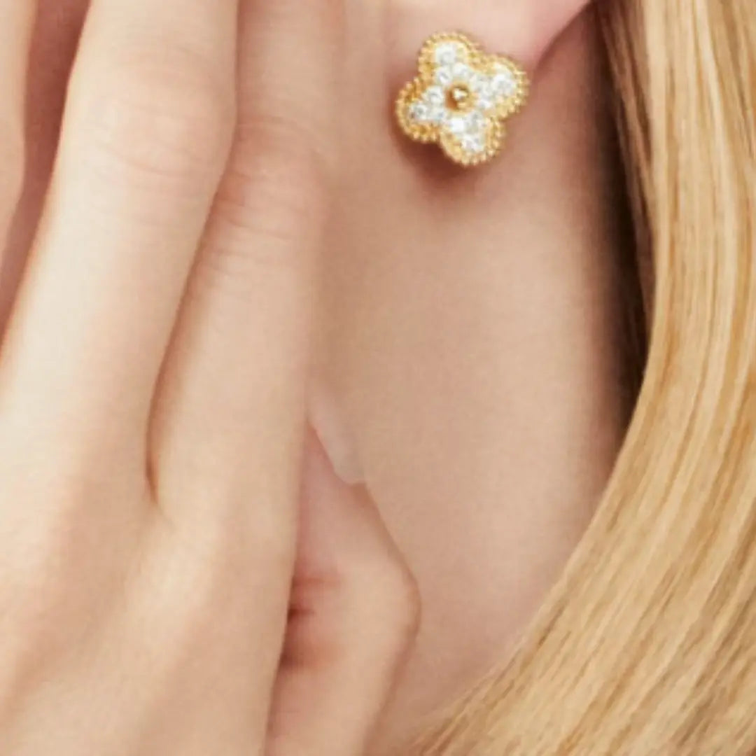Coki Diamond and Gold Earrings