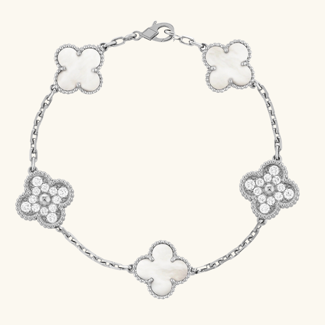 CLOVER | Prestige Bracelet in Silver-White