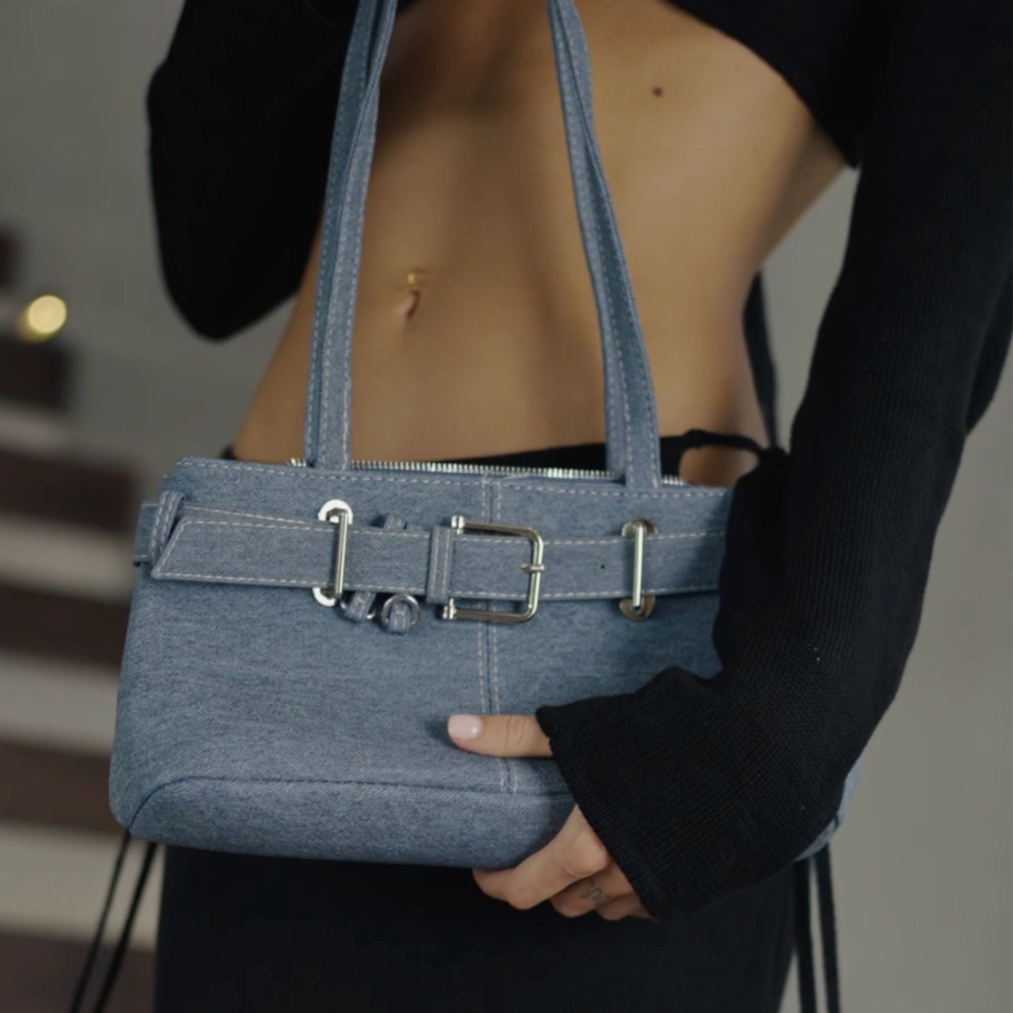 Noemie Denim Tote