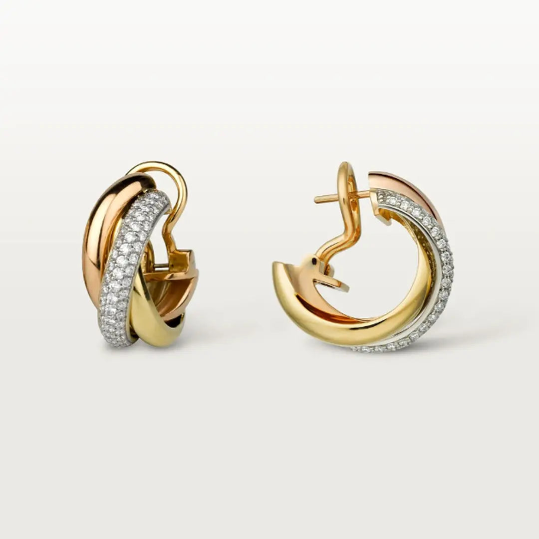 Trinity Heart Earrings for Valentine's Day