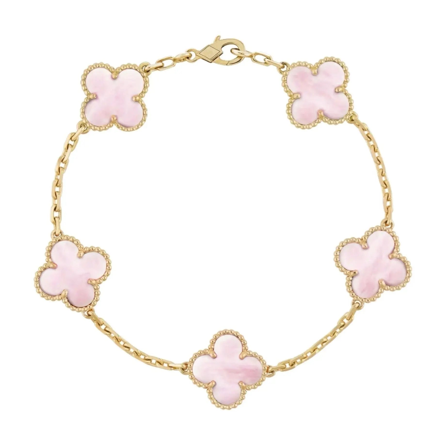 Gold Lavish Four-Leaf Clover Necklace