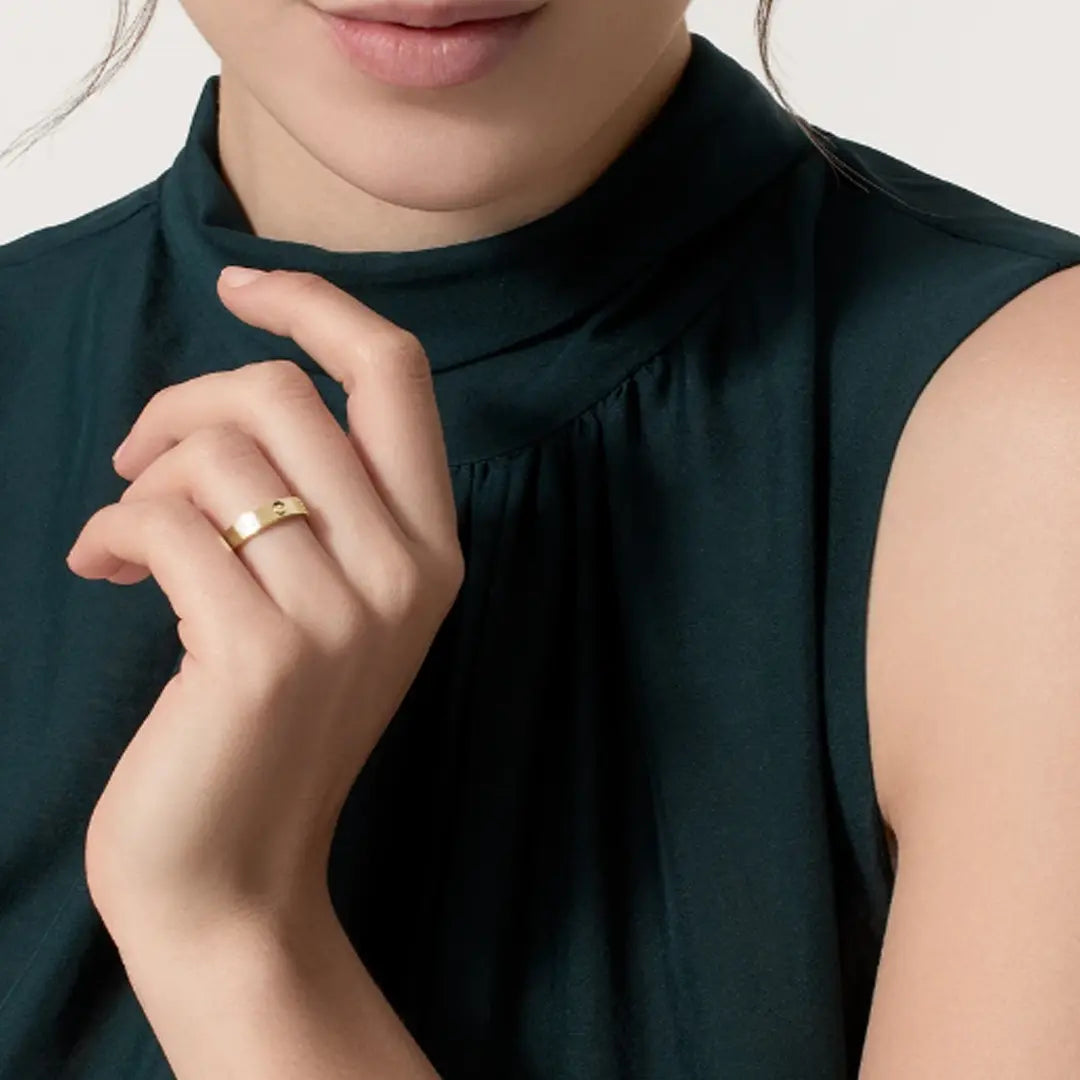 Diamond Love Ring - Single Stone