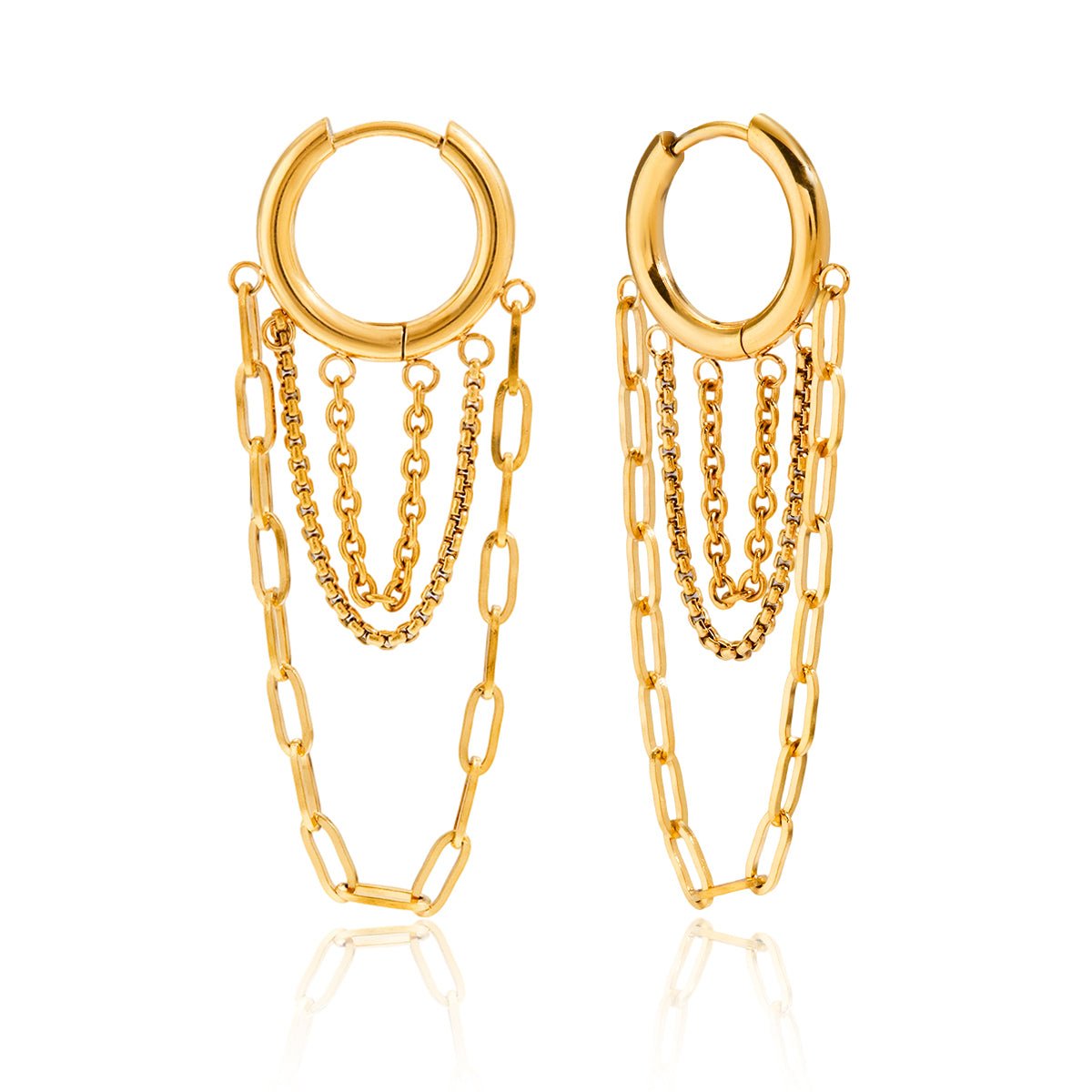18K Gold Serafina Drape Earrings