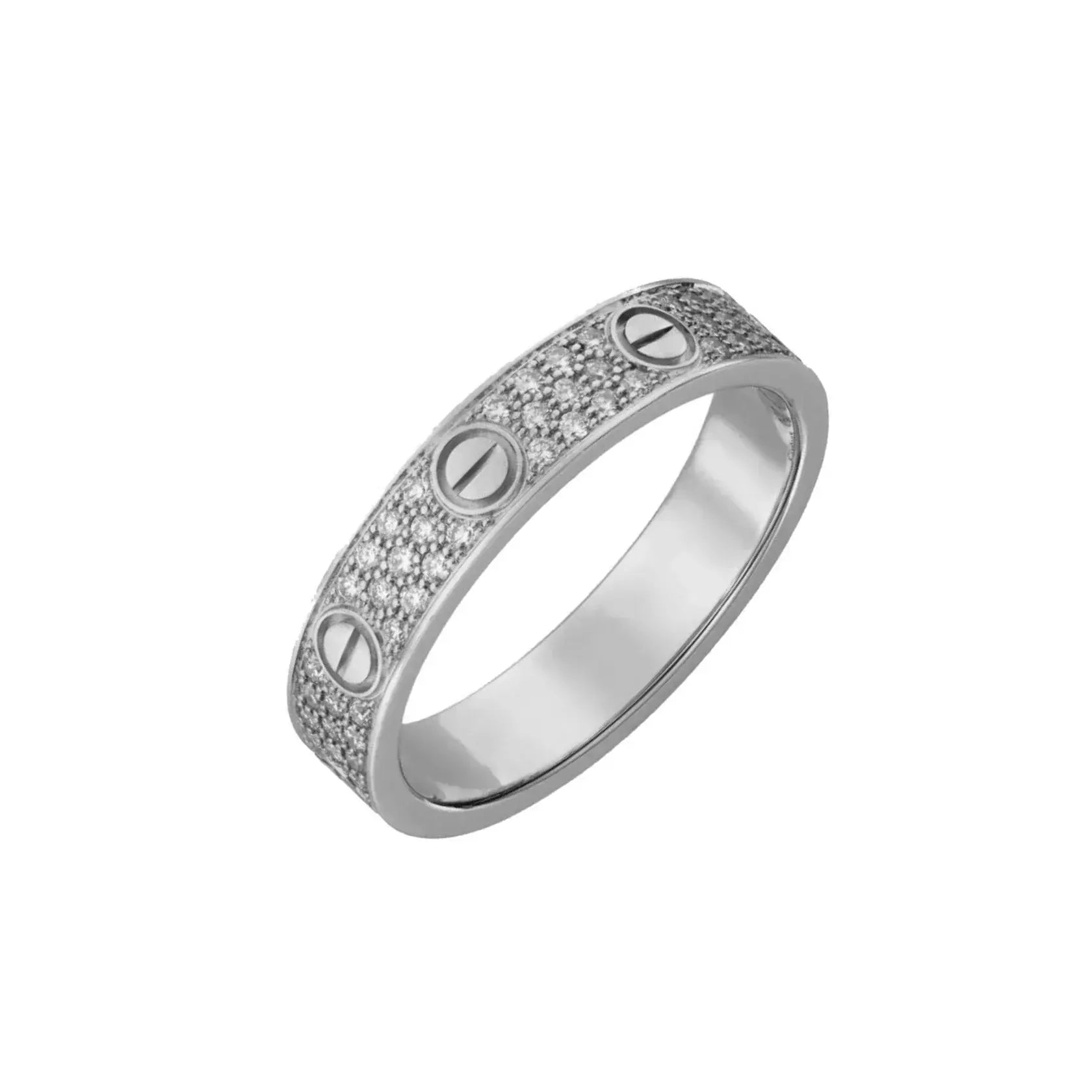 Silver Ava Diamond Ring