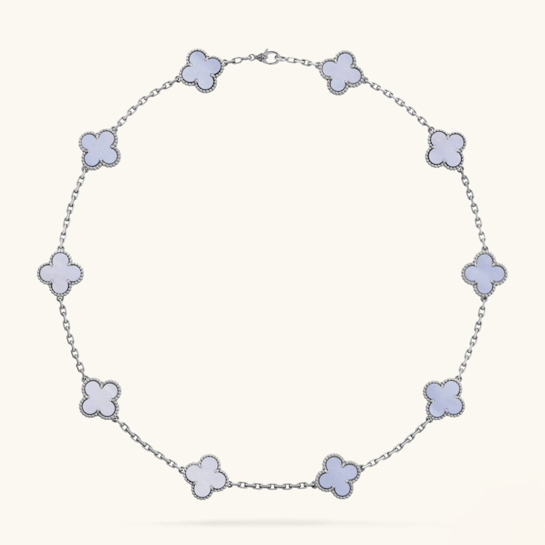 CLOVER | Purple Necklace Featuring 10 Unique Motifs