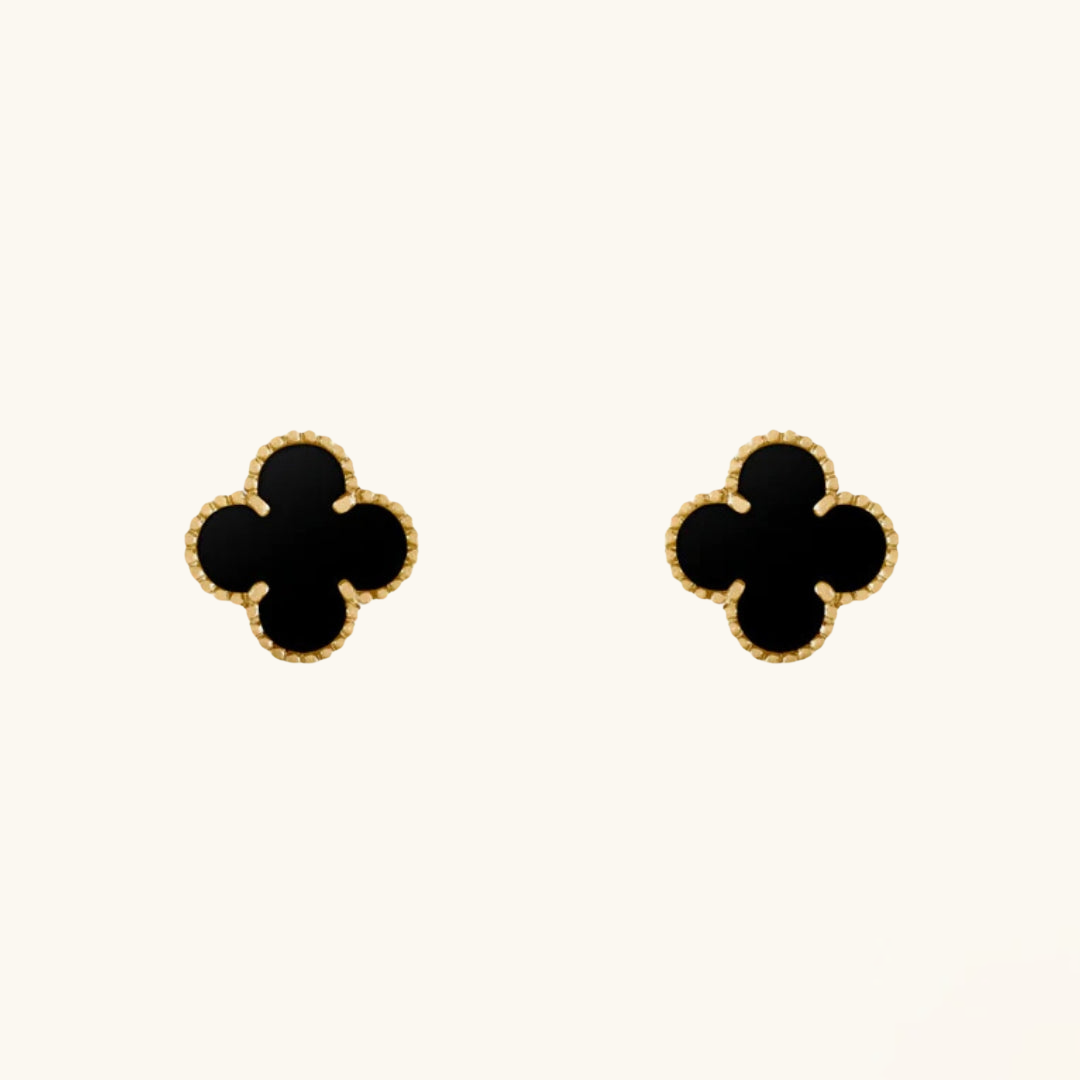 CLOVER | Elegant Black Earrings
