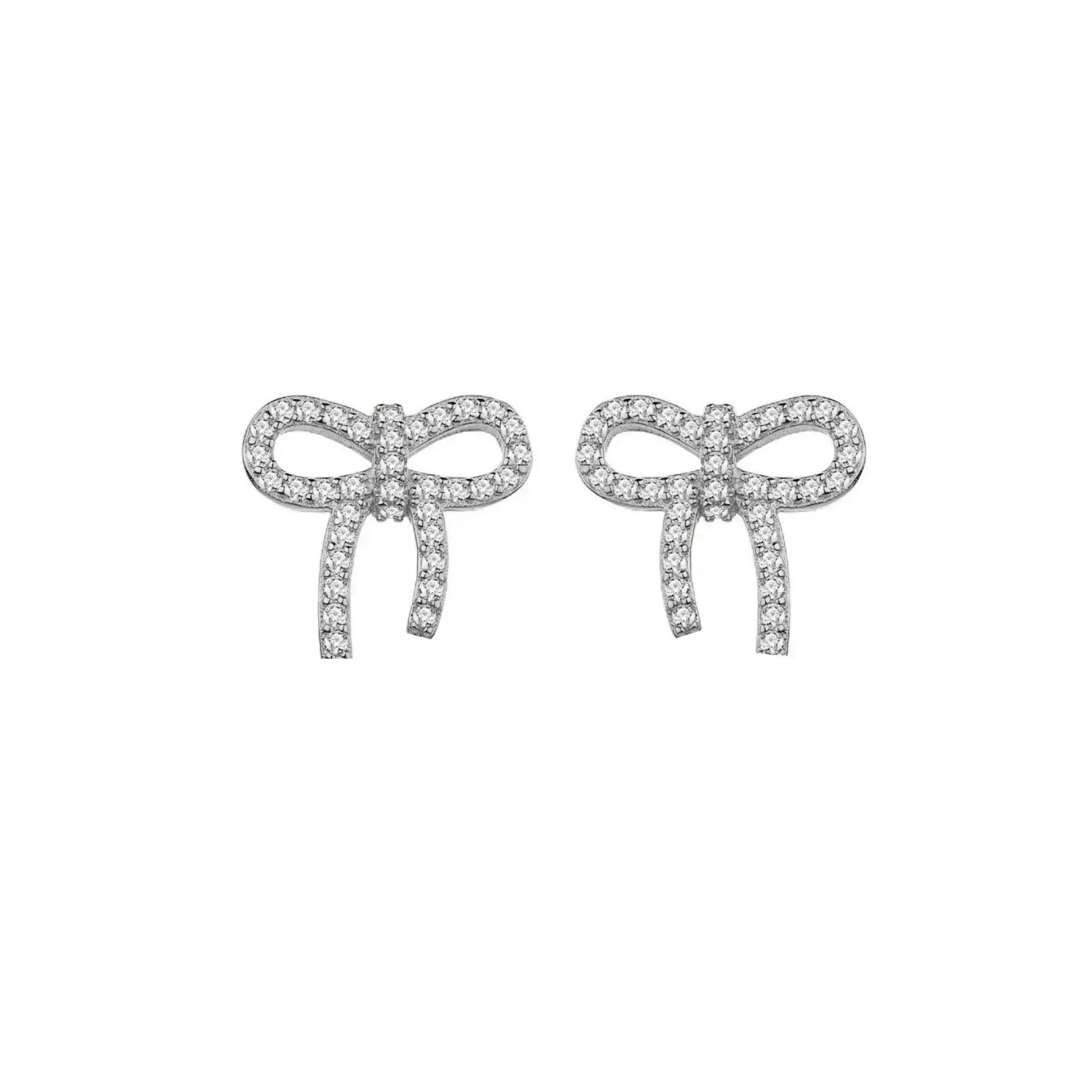 Silver Tia Loop Earrings