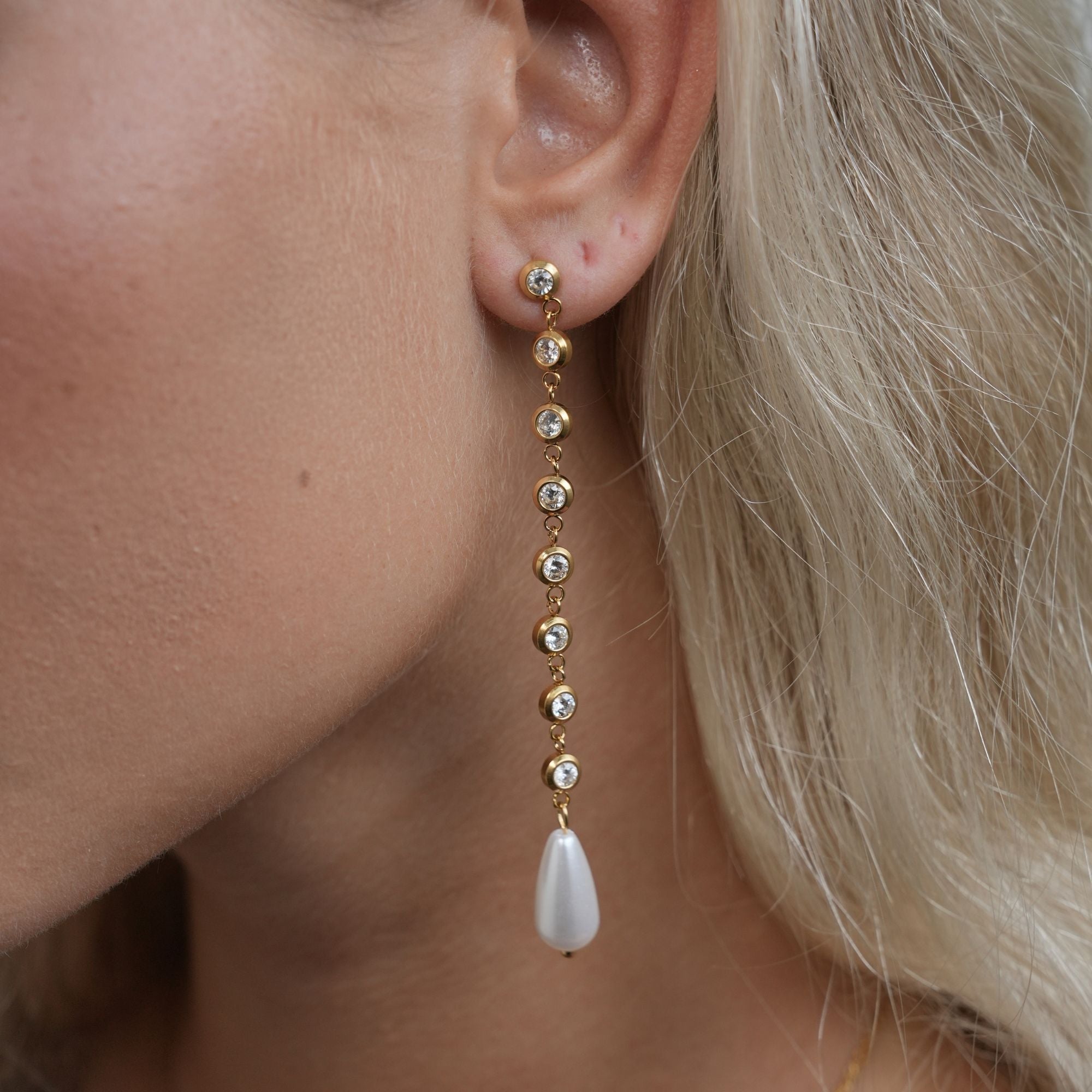 18K Gold Althena Drop Earrings