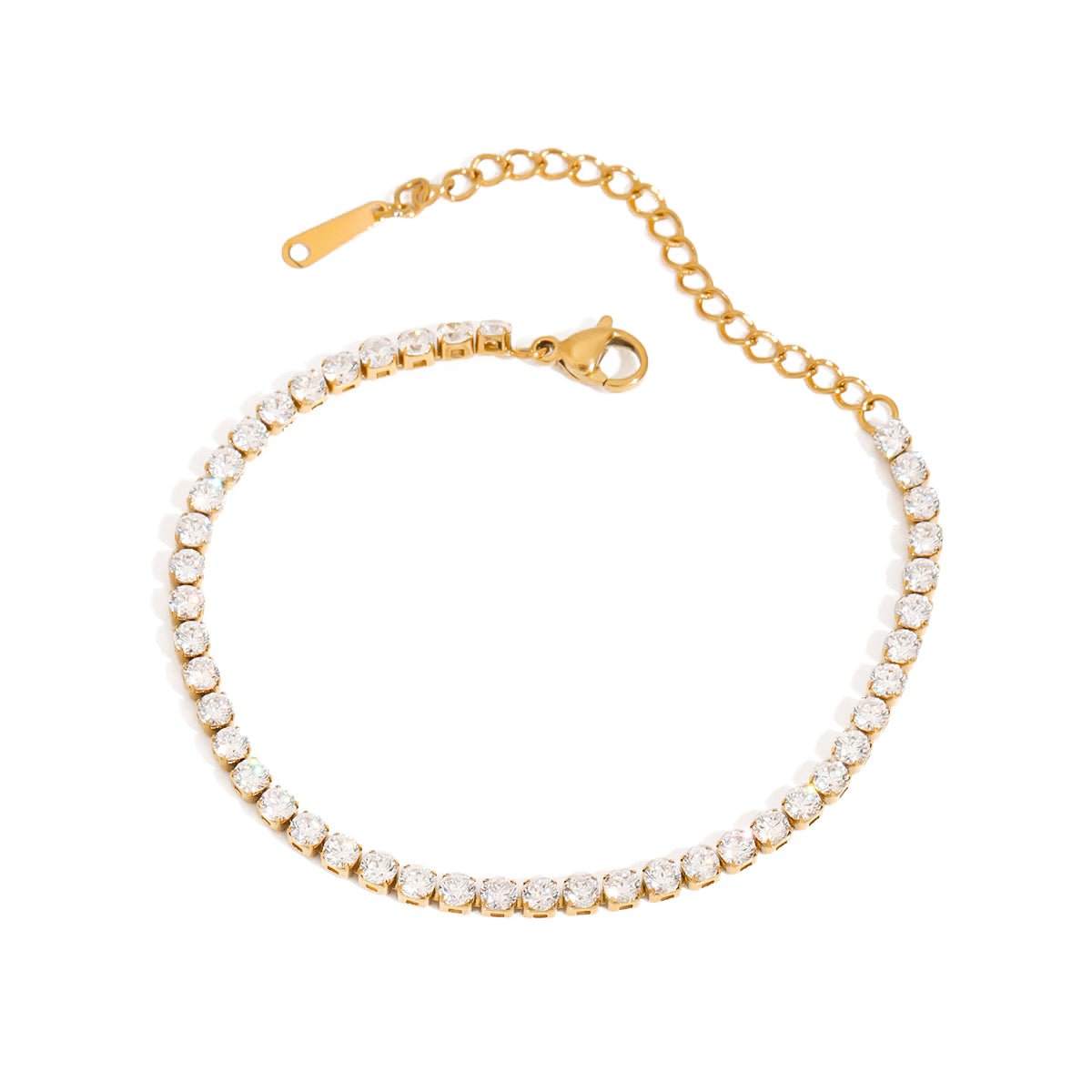 Alaina 18K Gold Tennis Bracelet