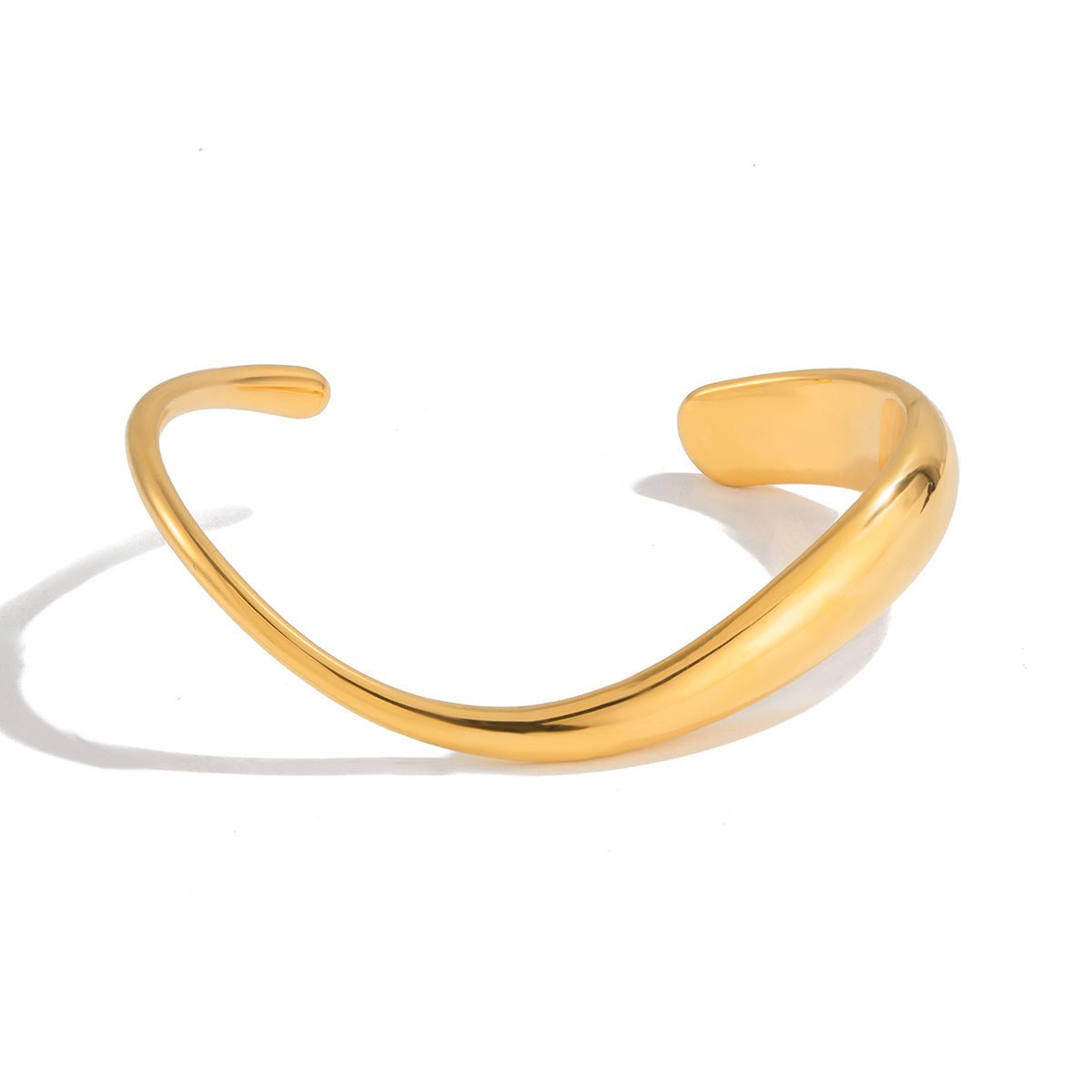 18K Gold Elara Curve Cuff
