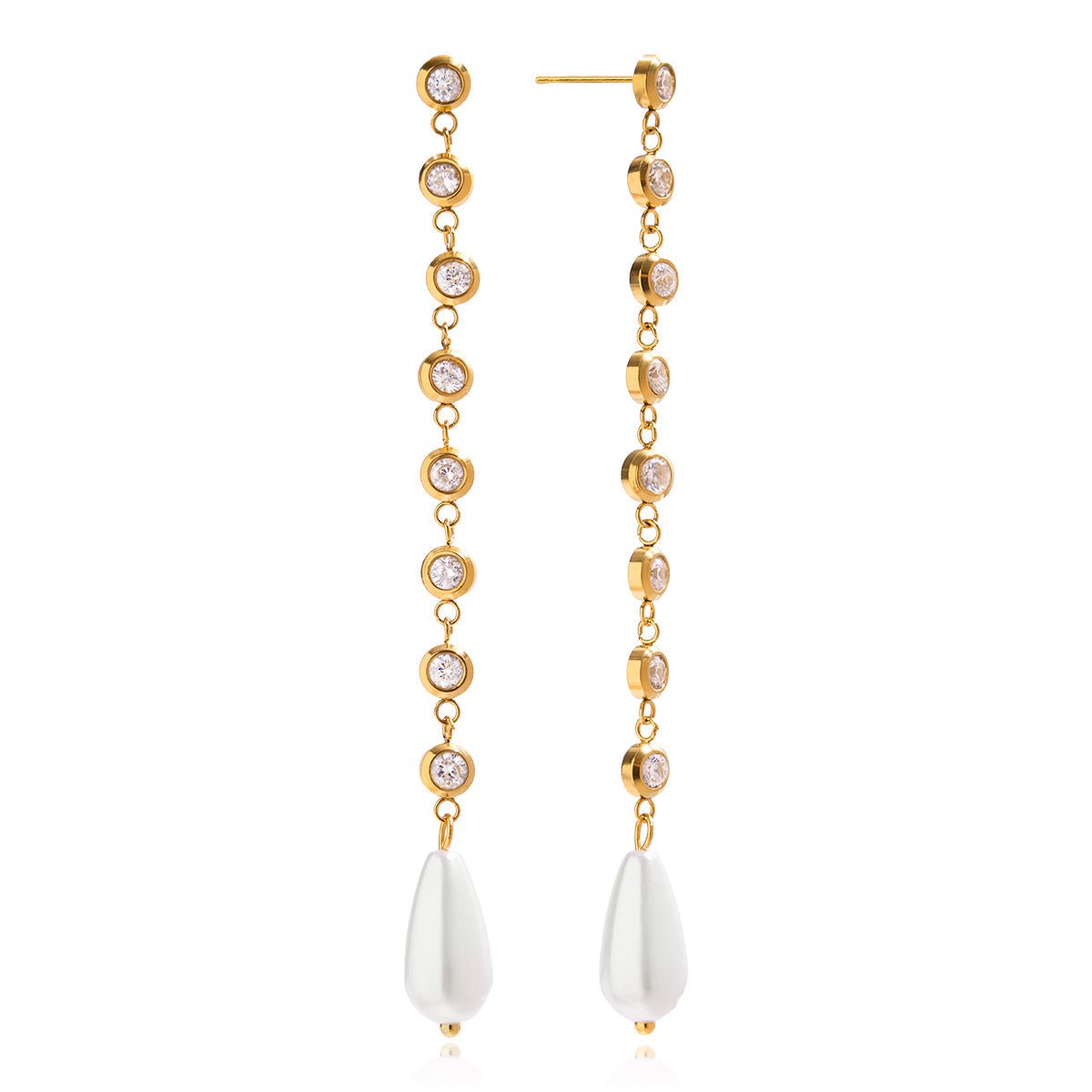 18K Gold Althena Drop Earrings