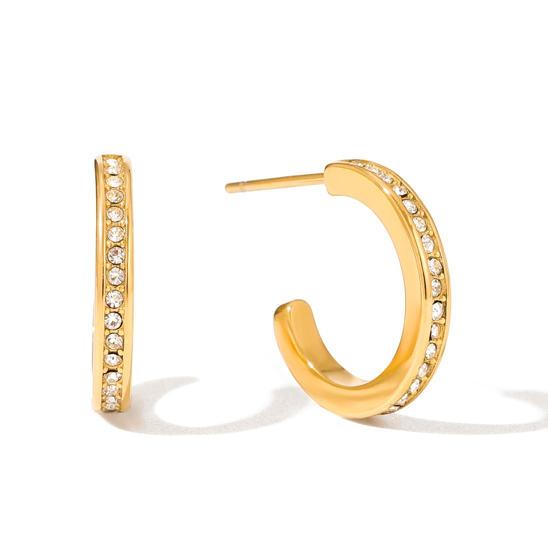 Loisa 18K Gold Hoop Earrings