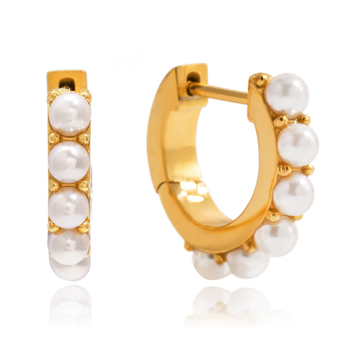 Lorena 18K Gold Hoop Earrings