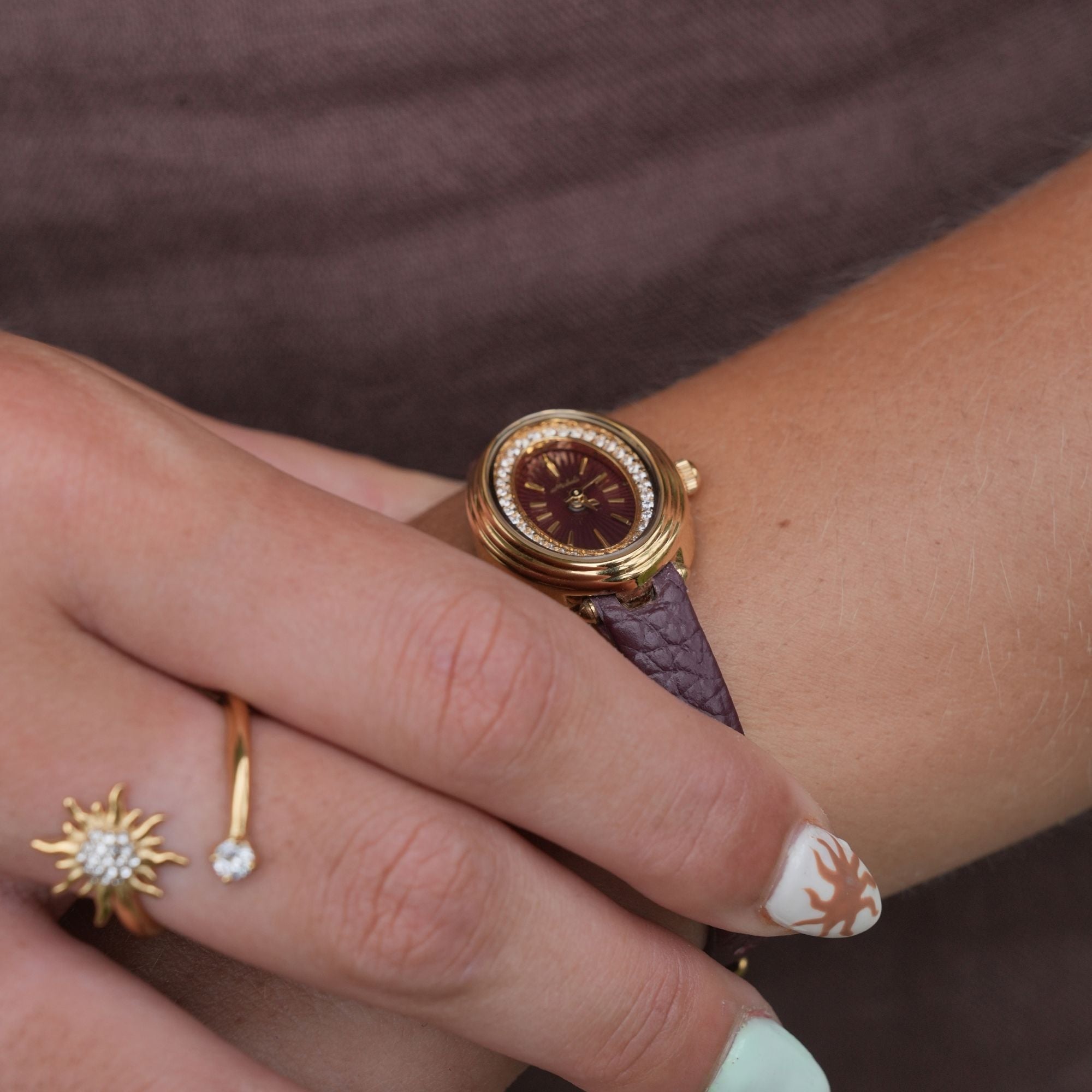 Livia | Gold Leather