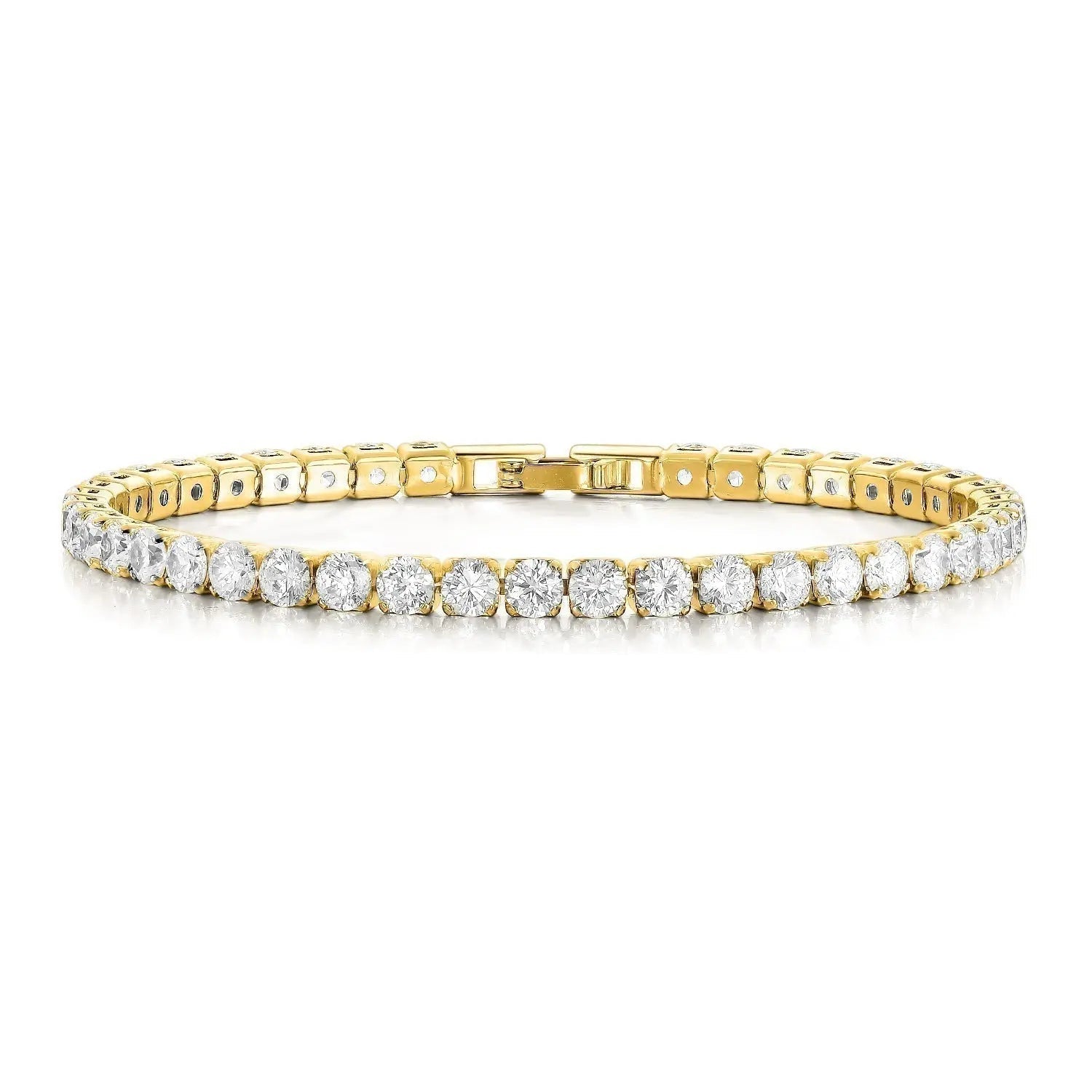 Elegant Gold Tennis Bracelet