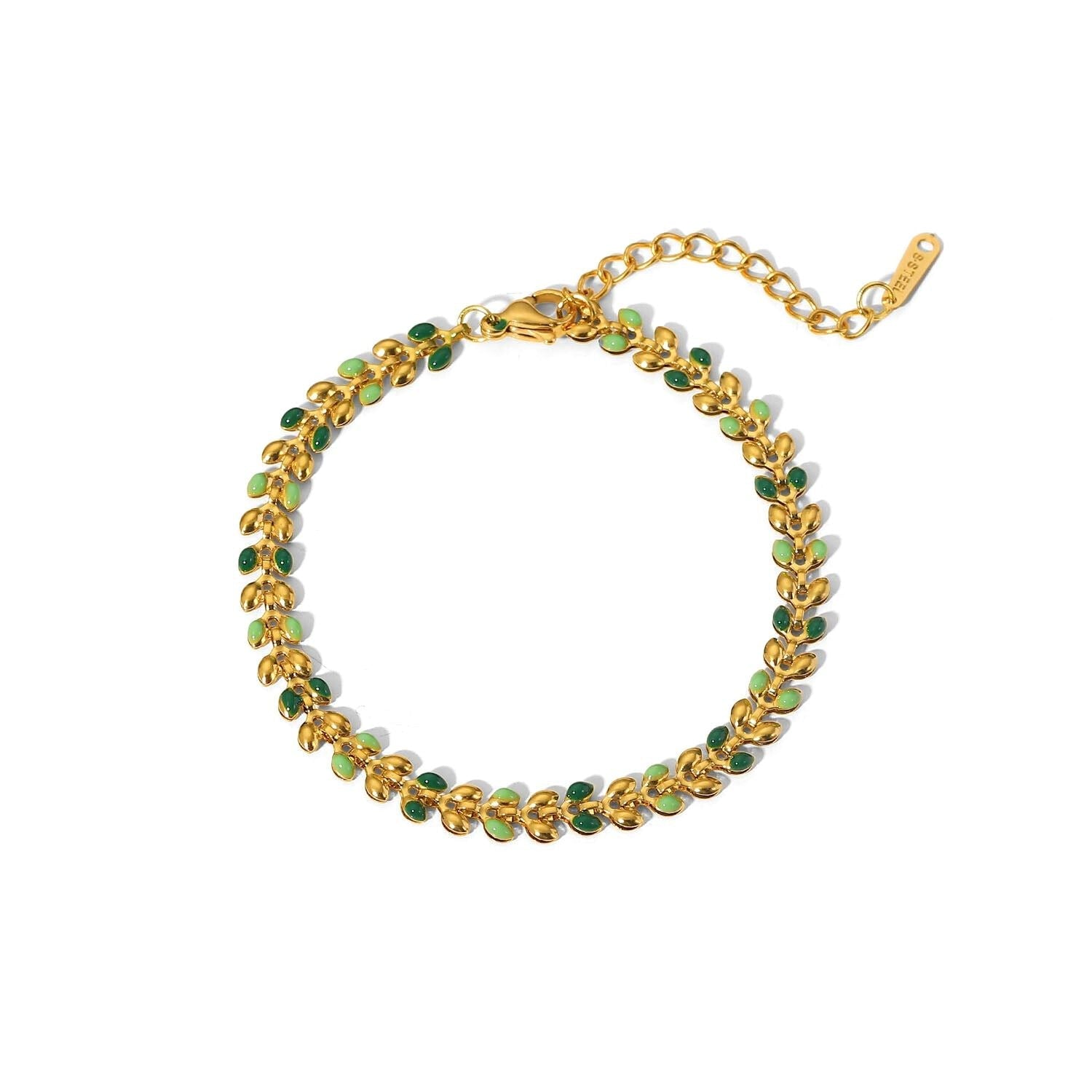 18K Gold Elowen Leaf Bracelet