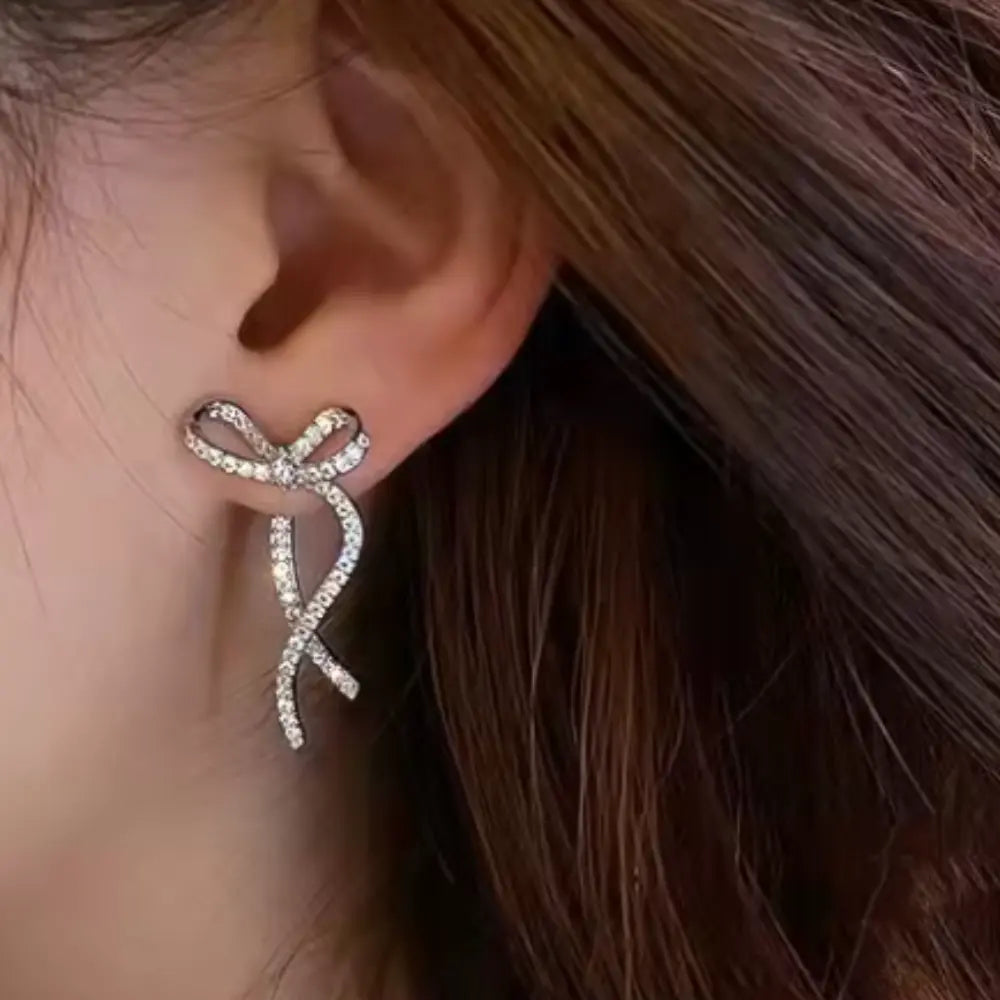 Silver Marta Schleifen Earrings