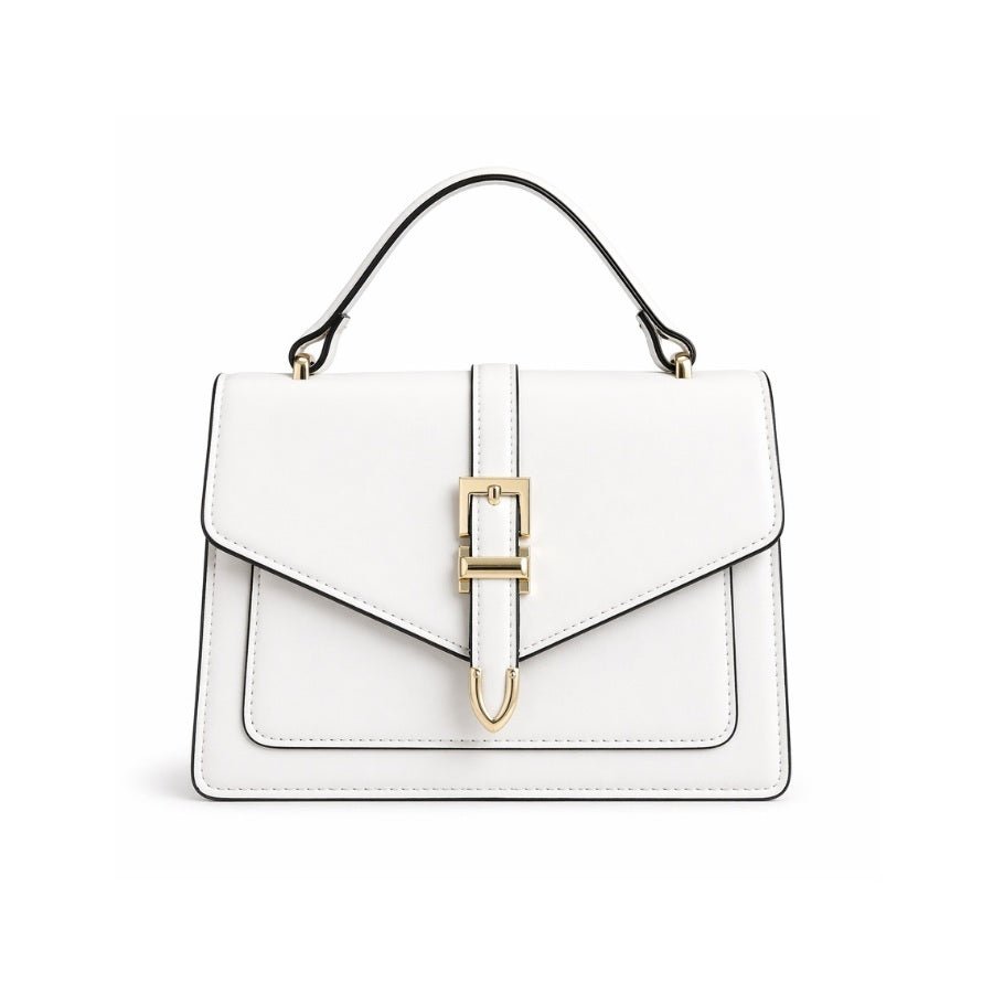 White Sienna Classic Handbag