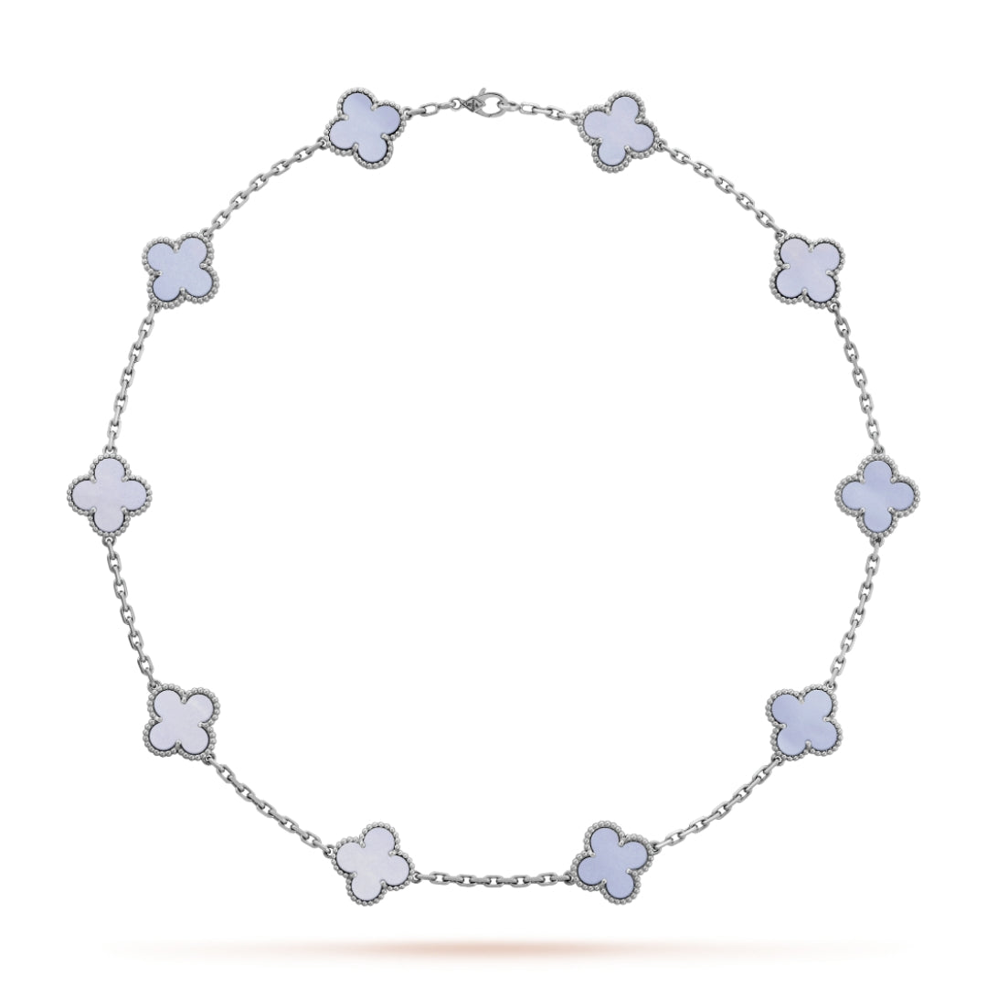 CLOVER | Purple Necklace Featuring 10 Unique Motifs