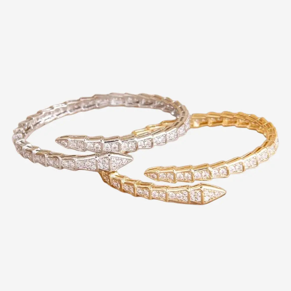 Deluxe Silver Snake Bracelet