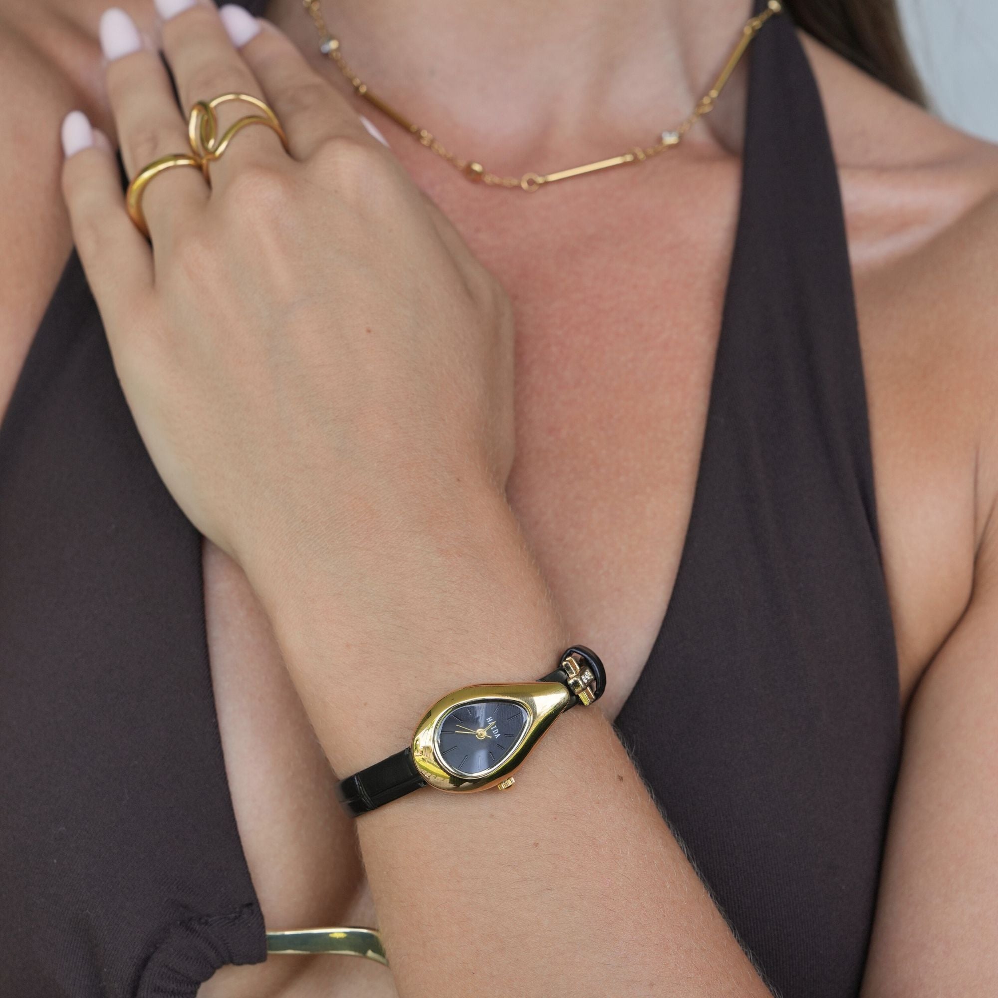 Valentina | Gold Leather