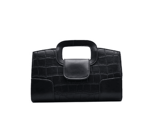 Black Colette Croc Mini Bag