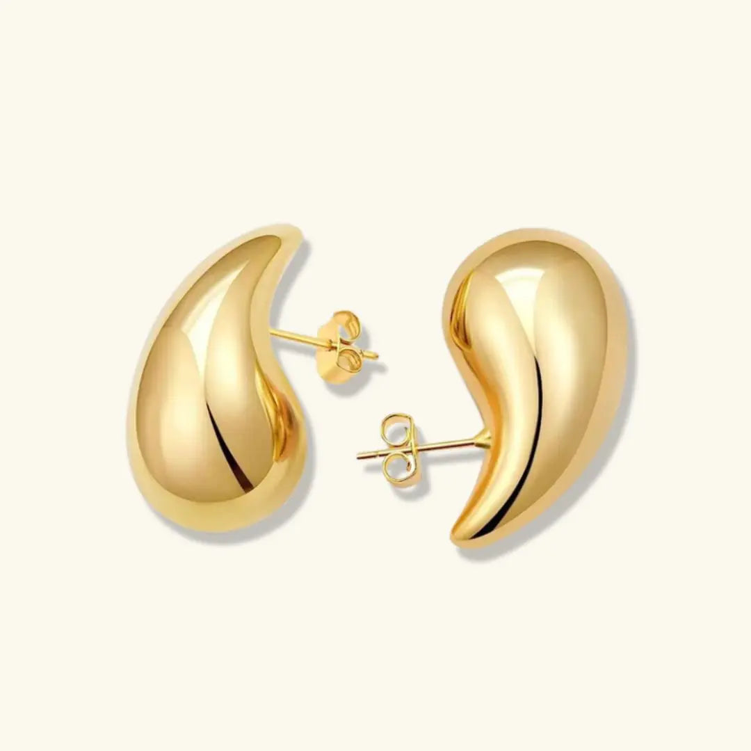 Elegant Gold Teardrop Earrings